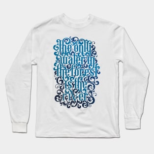 River Song Blue Lettering Quote Long Sleeve T-Shirt